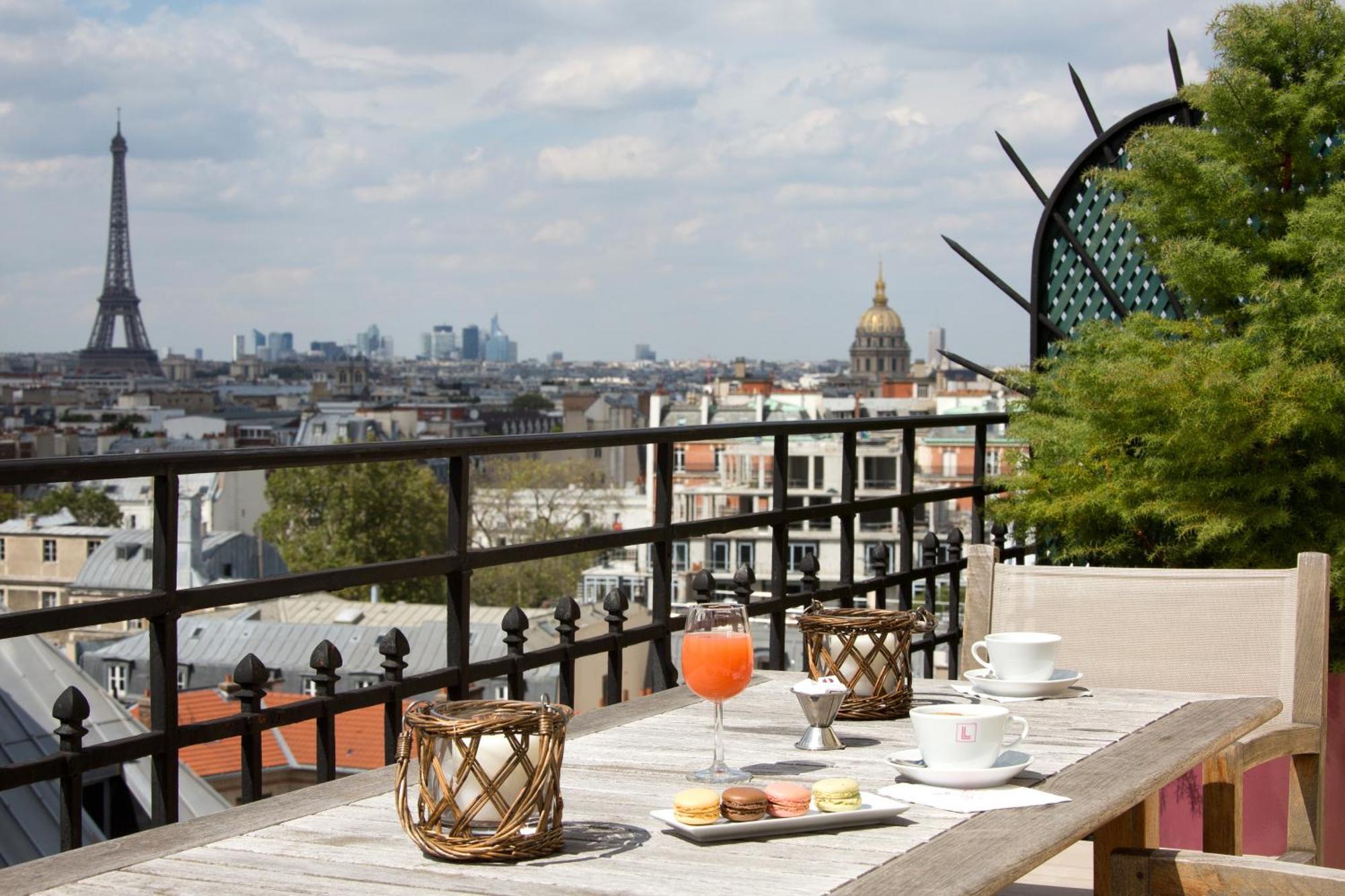 Suite con terraza y vistas a la Torre Eiffel