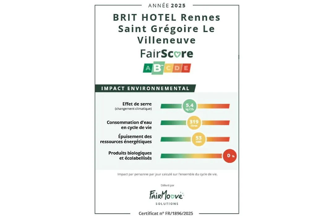 Brit Hotel Rennes St Grégoire – Le Villeneuve-1